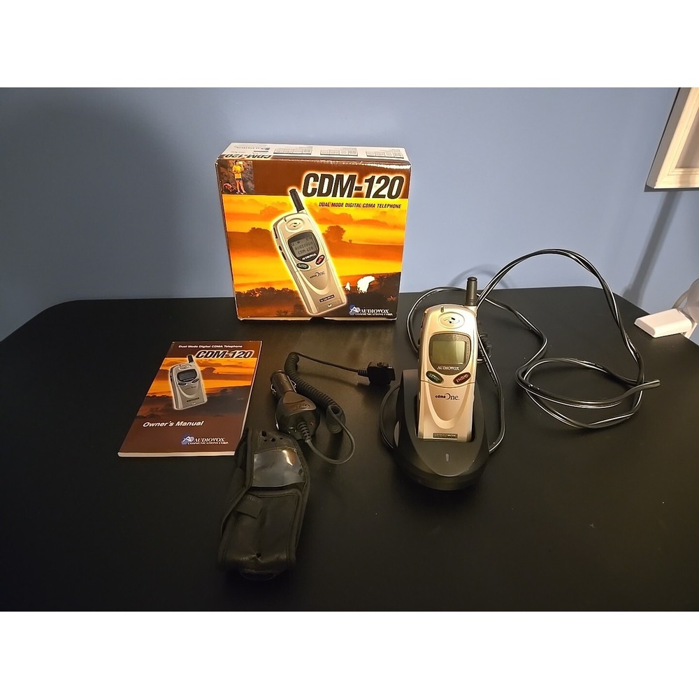 Vintage Collectible Audiovox CDM-120 Cell Phone Untested